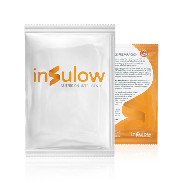 Insulow Nutrición Inteligente - Frente y dorso para preparado para postres - bebidas - omelettes - sopas crema